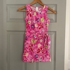 Little girls Pink Hawaiian dress